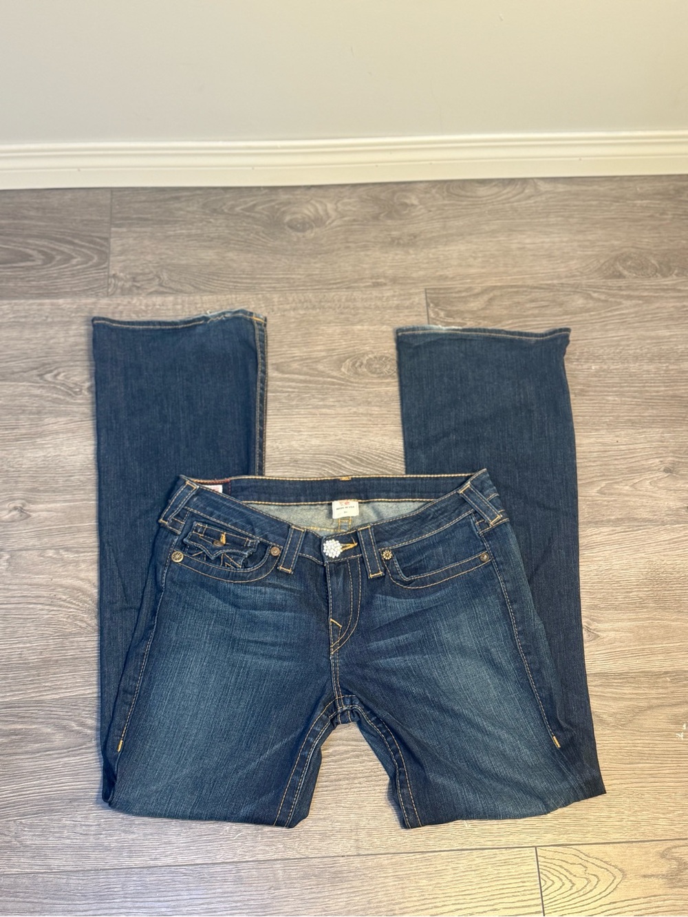 Vintage Y2K Women’s True Religion Flared Jeans - Made In USA Size 31